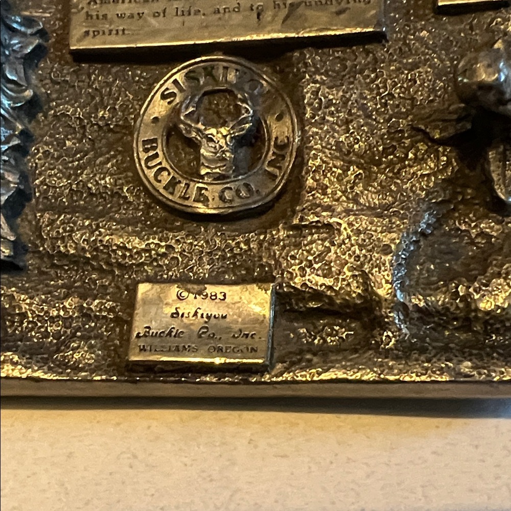 Siskiyou Silver Scenic Western Belt Buckle - Picture 6 of 8